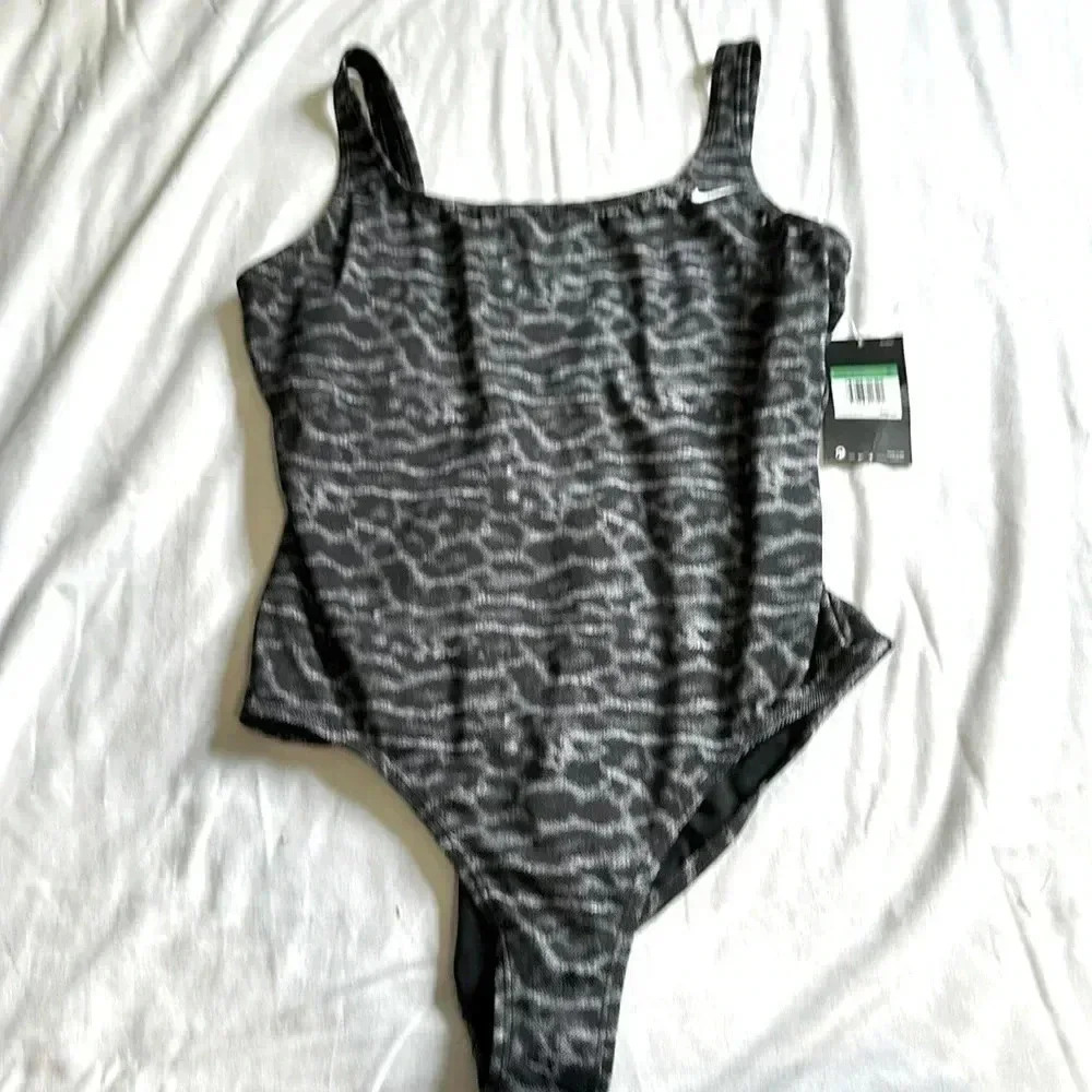 NIKE Wild One Piece Swimsuit Animal Print size XL NWT